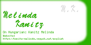 melinda kanitz business card
